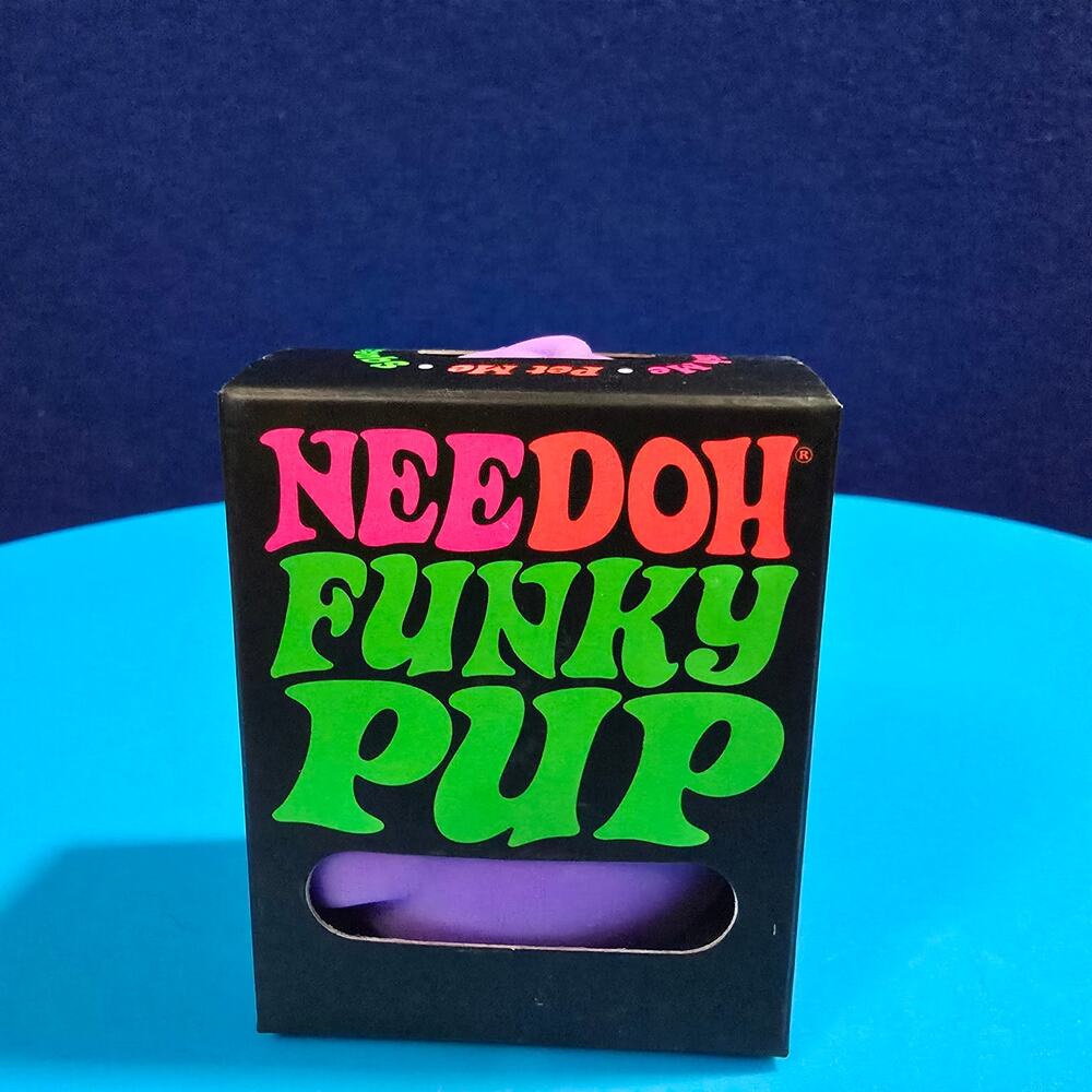 New NeeDoh Purple Funky Pup Squishy Squish me Pet me!